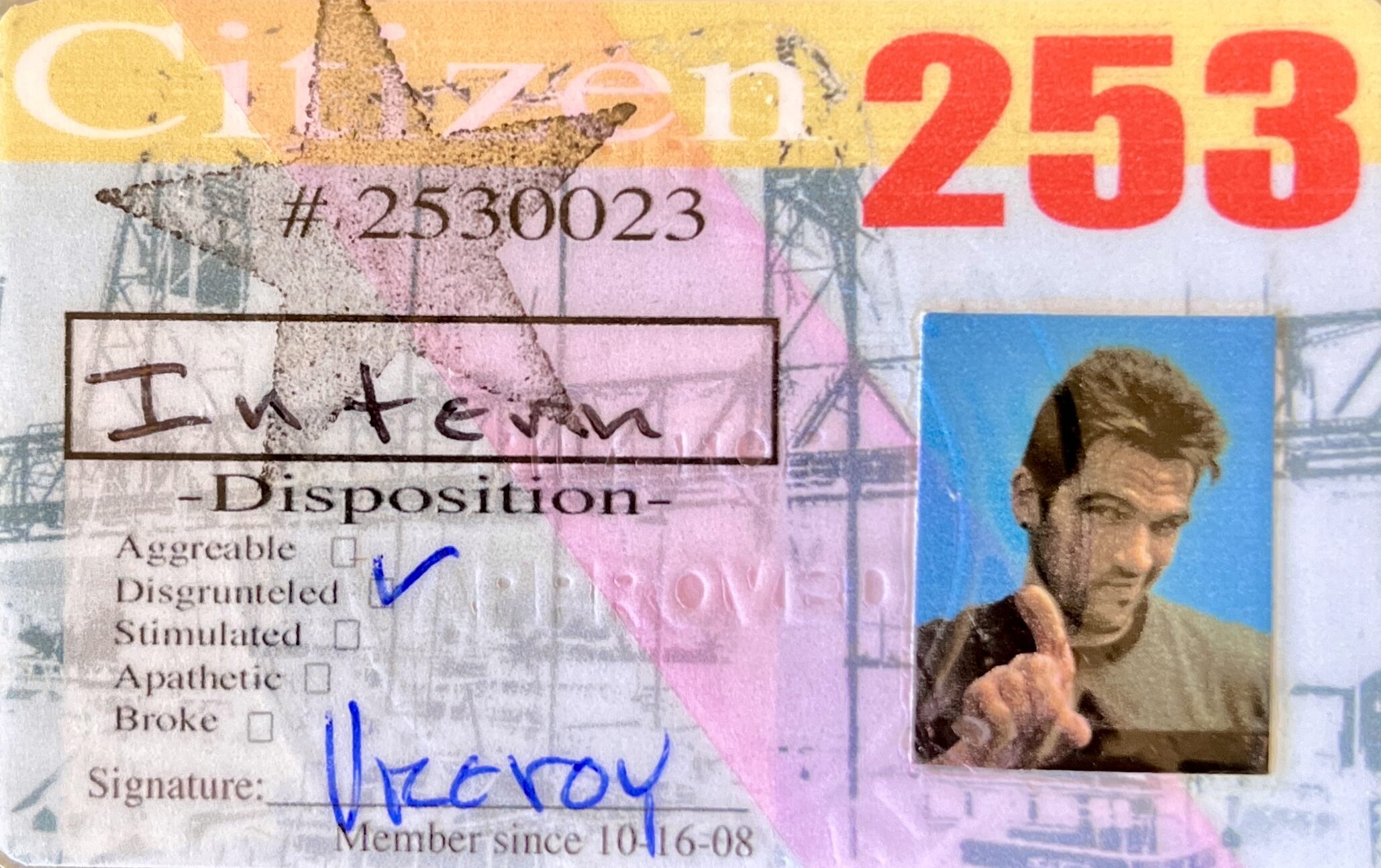 A novelty ID card with for Tacoma Washington